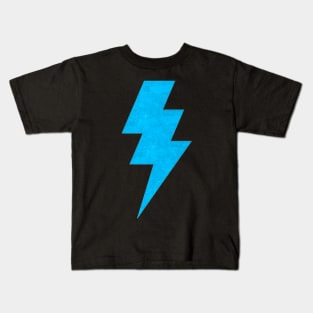 Lightning Bolt Blue Kids T-Shirt